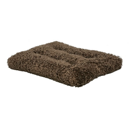 MidWest Quiet Time Dog Bed & Crate Mat, Deluxe Ombre Swirl, 48", Cocoa Brown