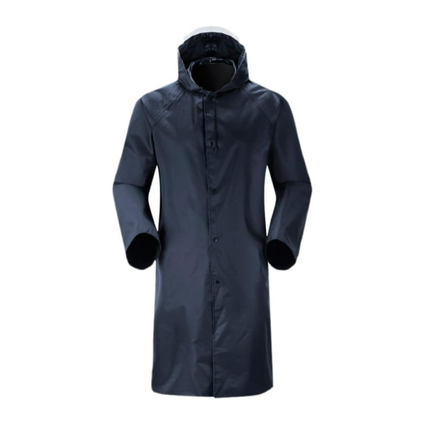 Chubasquero impermeable para hombre impermeable ligero reutilizable con capucha L L Yinane abrigos de lluvia para hombre Walmart en linea