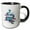 Black/White, variant on 3drose, Chinese Cloud Dragon Mythical Rain Maker Creature, 11oz Two-tone Green Mug