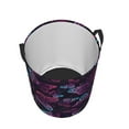 thumbnail image 3 of Gaeub Purple Butterfly Dirty Clothes Storage Basket, Toy Storage Bin for Storing Clothing, Diapers, Toys - Medium, 3 of 8