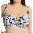 thumbnail image 2 of Women's Bleu Rod Beattie O22179X Plus Size Urban Oasis Shirred Swim Top (Black 16W), 2 of 4