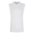 thumbnail image 4 of Yubnlvae White Shirts for Women 2025 Summer Button down Collared Sleeveless Tops Business Work Casual Basic Blouses, Xl, 4 of 5