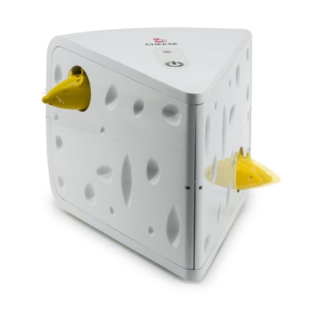 Cheese - Interactive, Electronic Cat Toy - Peek-A-Boo Mouse Hunt Game - Hide And Seek For Bored And Anxious Cats - Kitten Teaser Toy - Automated Cat Toy For Cat Enrichment And Exercise