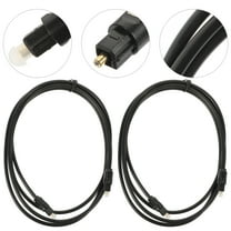 GOOHOCHY 2-Pack 1.5m Male to Male Optical Audio Cable for TV and Audio Devices
