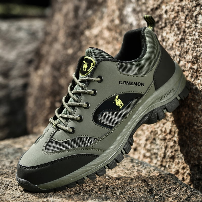 CANEMON Men's Outdoor Low-Top Hiking Shoes for Outdoor Trailing Trekking Camping Walking