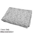 thumbnail image 5 of Grey Floor Pillow Lounger Cover, Cats Posing over Floral Background Feline Kitten Kitty Cartoon Art Prints, Nap Mat Printed Fabric Case for 5 Pillows, 88" x 36", White, by Ambesonne, 5 of 5