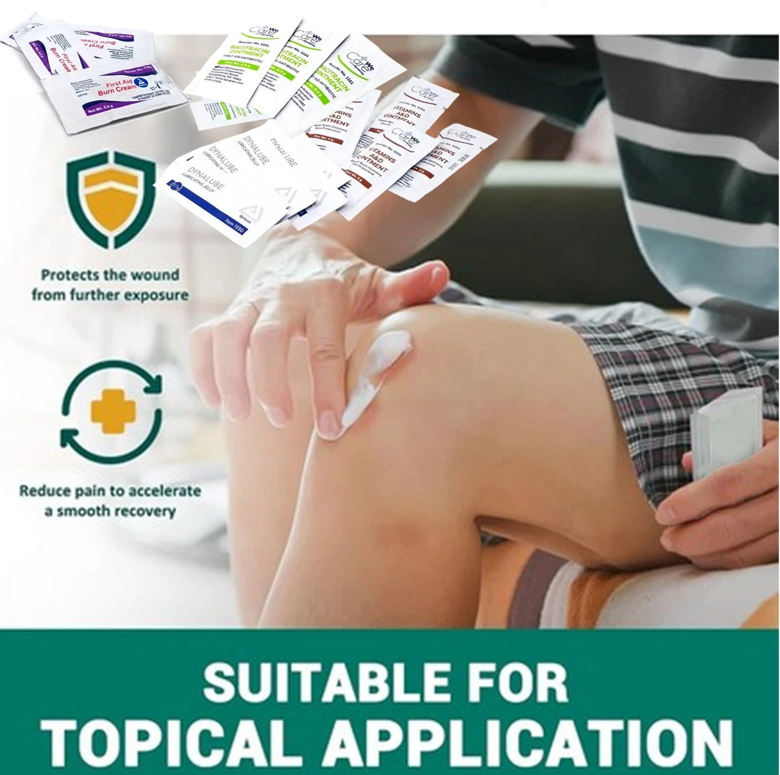 First Aid Variety Kit Sponge Gauze Ointment Sterile Bandages First Response Kit Essentials - 101 Pcs
