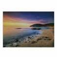 thumbnail image 1 of Beach Cutting Board, Famous Mediterranean Sun Rise on the Coast Pebbles Tourism Serene View Print, Decorative Tempered Glass Cutting and Serving Board, Small Size, Multicolor, by Ambesonne, 1 of 1