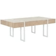 thumbnail image 4 of SAFAVIEH Aberton Modern Coffee Table, Natural/White (43.3 in. W x 23.6 in. D x 15.7 in. H), 4 of 9