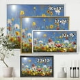 thumbnail image 4 of Designart 'Wildflowers and Daisies In Summer Garden Field II' Traditional Framed Canvas Wall Art Print, 4 of 5