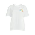 thumbnail image 4 of Snoopy Juniors’ Graphic Split Skimmer T-Shirt, 4 of 5