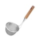 thumbnail image 1 of Colador de de malla de acero inoxidable, herramienta con mango de madera para freír alimentos, diámetro de cocción, cesta de 10,2 cm, Soledad colador de fideos, 1 of 7