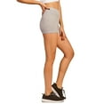 thumbnail image 2 of TheLovely Women High Waist Soft Cotton Stretch 12" Workout Running Yoga Tights Shorts, 2 of 4