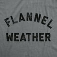 thumbnail image 2 of Womens Flannel Weather T Shirt Funny Sarcastic Winter Fall Autumn Graphic Tee for Ladies Womens Graphic Tees, 2 of 9