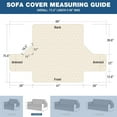thumbnail image 2 of 100% Waterproof Couch Cover Sofa Slipcover with Non-Slip Granule, Sofa Covers with Elastic Band, Anti-Skid Washable Furniture Protector Sofa Covers for 3 Cushion Couch(Sofa, Dark Grey), 2 of 7