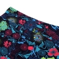 thumbnail image 3 of Pantalones de yoga ajustados de longitud 3/4 con estampado capri para mujer METRO, 3 of 9