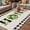 Green Black, variant on Rustic Home Outdoor Rug for Patio/Deck/Porch, Non-Slip Large Area Rug 3 x 5 Ft, Eucalyptus Leaves Farmhouse Wreath Plaid Indoor Outdoor Rugs Washable Area Rugs, Reversible Camping Rug Carpet Runner