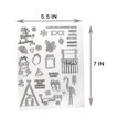 thumbnail image 2 of Craft County Clear Silicone Stamps – Various Designs, Lettering, Sizes – Rubber Stamps – DIY Crafts, 2 of 3