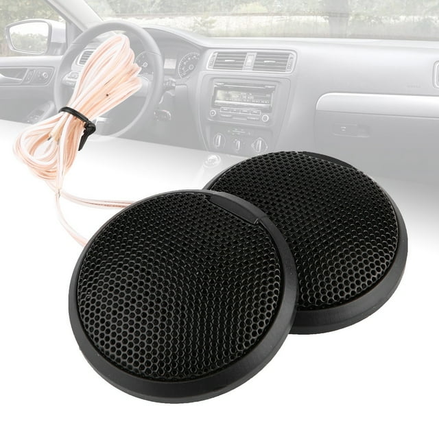 Altavoces para coche, minialtavoces negros de 20 W para coche, altavoces para coche, altavoces para coche diseñados a la perfección
