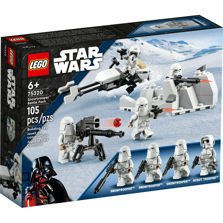 LEGO Star Wars Snowtrooper Battle Pack 75320 Building Toy Set, Gifts for 6 Plus Year Old Kids, Boys & Girls 4 Wars Figures, Blasters Speeder Bike -