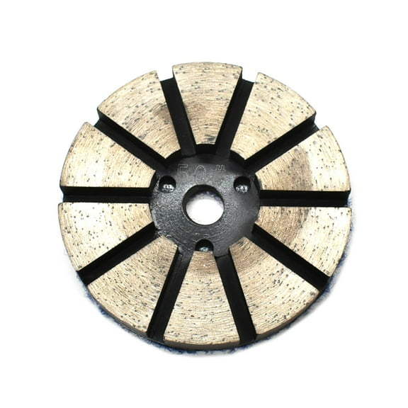 Specialty Diamond PP350 3 Inch Metal Bond Diamond Concrete Floor Grinding Disc with 10 Diamond Segments - 50 Grit
