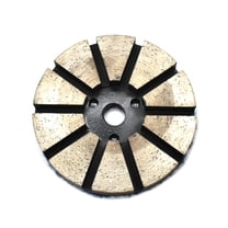 Specialty Diamond PP350 3 Inch Metal Bond Diamond Concrete Floor Grinding Disc with 10 Diamond Segments - 50 Grit