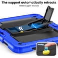 thumbnail image 3 of XYX for iPad Pro 11 inch (2022/2021/2020/2018) Case, 3in1 Heavy Duty Shockproof Tablet Case with Stand, Shoulder Strap, Blue, 3 of 7