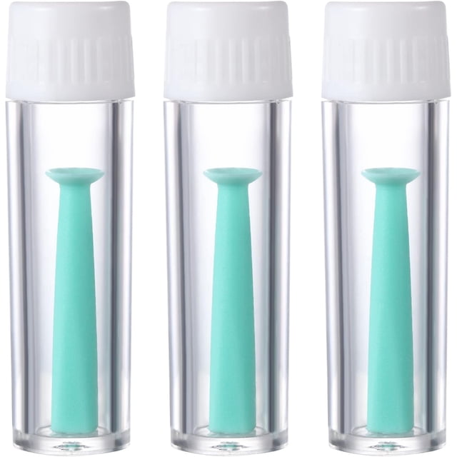 MUDOR Outil de Retrait de Lentilles Rigides, 3 Pcs Outil de Retrait de Lentilles Sclérales et RGP, Plongeur de Retrait de Contact Oculaire