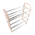 thumbnail image 2 of Mosiee Simple Shoe Rack Metal Shoe Shelf Footwear Rack Living Room Space Saving Organizer Stand Holder Black Shoe Shelf, 2 of 9
