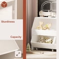thumbnail image 6 of Toy Storage Organizer, Kids Bookcase and Storage Bin, Children Toddler Storage Carbinet with Moveable Drawers for Playroom, Bedroom, Nursery, 6 of 6