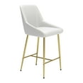 thumbnail image 6 of Madelaine Counter Stool White & Gold, 6 of 7