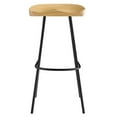 thumbnail image 6 of Counter Stool Chair, Set of 2, Brown Oak, Wood, Metal, Bar Pub Cafe Bistro Dining Kitchen Hospitality Restaurant, Modern Contemporary HB36684, 6 of 10
