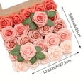 thumbnail image 6 of Artificial artificial dahlia and rose clusters with stems are suitable for DIY bridal bouquets, home decoration, cake decoration, flower arrangement, garden, vase, and garland making, 6 of 6