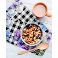 thumbnail image 3 of Spring Flowers Kitchen Dish Towels for Drying Dishes Set of 3, Watercolor Blossom Floral Black Plaid Waffle Weave Microfiber Hand Tea Bathroom Towels Quick Dry & Absorbent Towel 12x12, 3 of 7