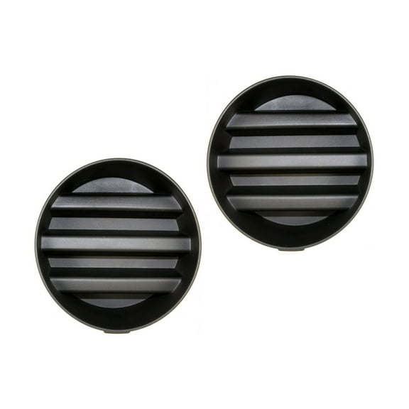 KarParts360 For Jeep Grand Cherokee 2008 2009 2010 Fog Light Cover Driver And Passenger Side | Pair | Front | Matte Black | Plastic | Replacement For CH1038113 | 615343303598, 68033797AA