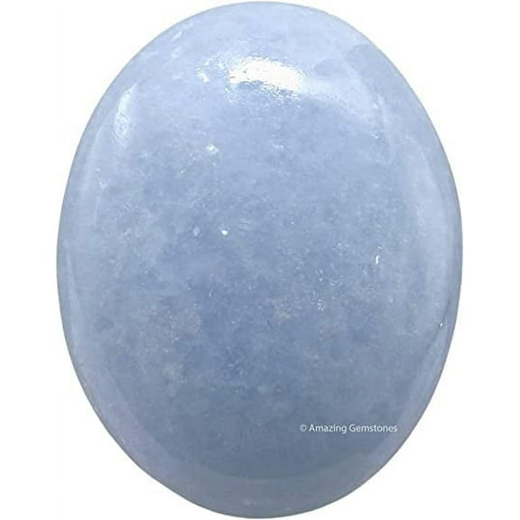 Blue Calcite Crystal Palm Stone
