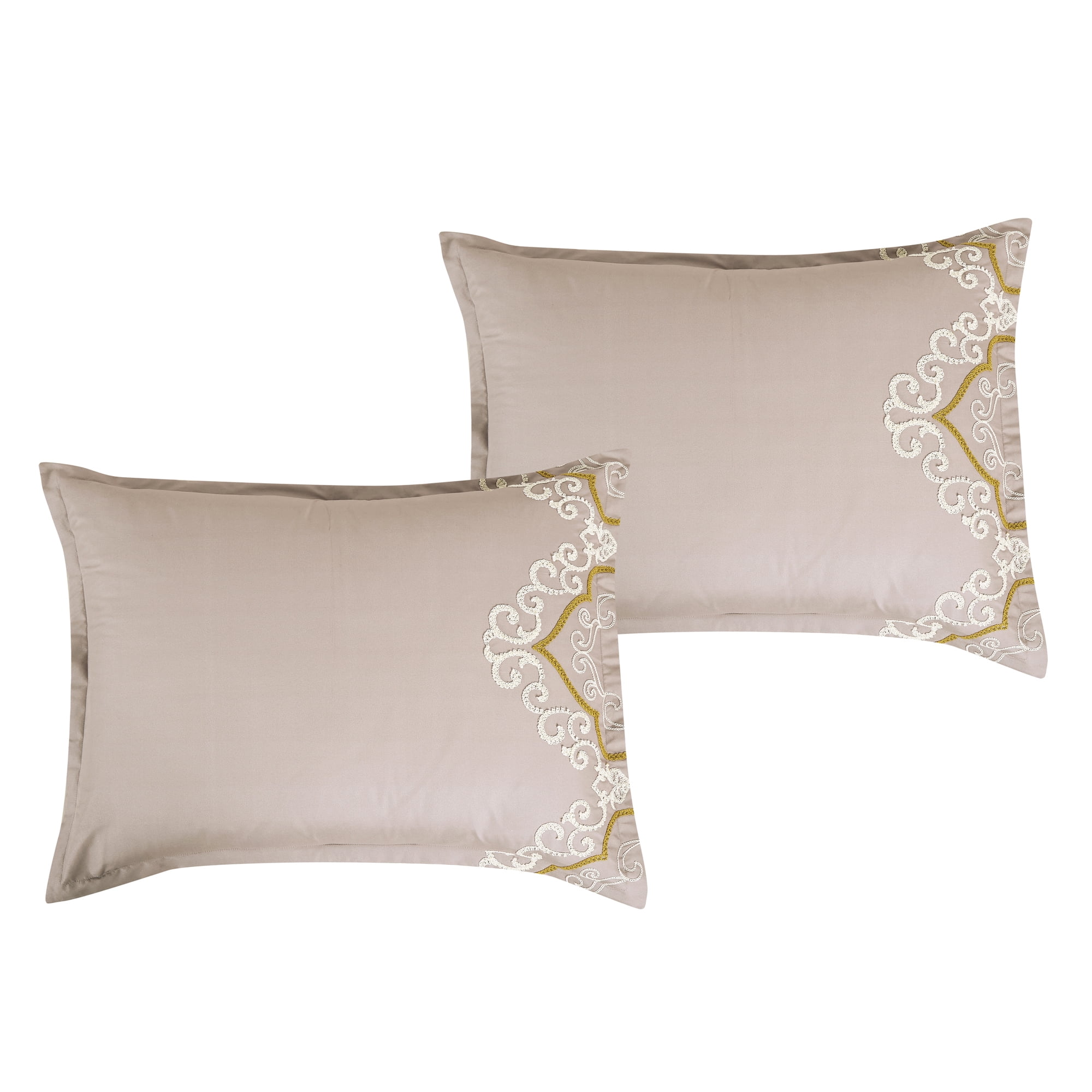 EvJk 7-Piece Luxury Comforter Set, Precision Stitched Embroidery, King