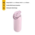 thumbnail image 2 of RTIC 40 oz Ceramic Lined Insulated Outback Water Bottle, Leak Resistant, Pale Pink, 2 of 7