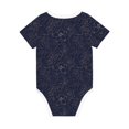 thumbnail image 2 of Daiia Navy Dark Blue Printed Unisex-Baby Short Sleeve Onesies Bodysuits Baby Climbing Clothes Soft and Comfortable Romper with Expandable Shoulder Design-9M, 2 of 8