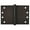 Bronze, variant on Deltana DSB406010B 4" x 6" Square Corner Hinge; Oil Rubbed Bronze Finish