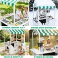 thumbnail image 5 of Outdoor Mud Kitchen with BBQ Toys, Kids Playhouse Role Play Set for Toddlers Ages 3-8, White, Backyard Kitchen with Grill, Stove & Accessories for Boys & Girls, 5 of 9