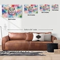 thumbnail image 5 of Hippie Persian Portrait Watercolor Tie-Dye Vintage Styles Horizontal Matte Canvas Poster Cat Lover Kitten Owner Gifts Wall Art Home Decor - 00014, 5 of 5
