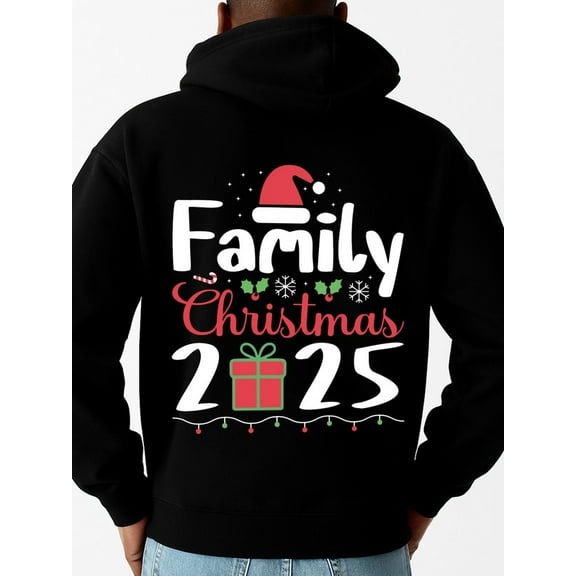 Family Christmas 2025 Christmas Casual Polyester Hooded Sweatshirt and Pants Set long sleeve black beach elegant Funny Unisex Shirt Short Sleeve tshirts Fashion Unisex Shirt Graphic tshirts