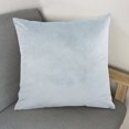 thumbnail image 5 of Tkrady Velvet Pillow Covers Super Soft Decorative Square Throw Pillow Covers Case Cushion Covers for Sofa Couch Bedroom Car Decor 20x20 Inch Light Grey, 5 of 6