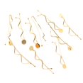 thumbnail image 3 of 10pcs Metal Waced Design Pins Pinzas para el cabello Pinzas para el cabello Colcomx Pinza de pelo de moda para mujer, 3 of 8