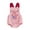 Pink, variant on Baby Unisex Zip Front Footed Sleep N Play Pajamas USA Print Long Sleeve Romper