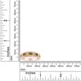 thumbnail image 4 of AFFY Emerald Shape Simulated Peridot Eternity Band Ring In 14K Rose Gold Over Sterling Silver Ring Size-10.5, 4 of 5