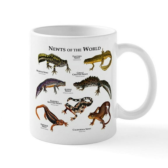 CafePress - Newts Of The World Mug - 11 oz Ceramic Mug - Novelty Coffee Tea Cup