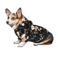 thumbnail image 7 of Honeii Lilies Flowers Print Small Dog Hoodies Pet Hooded Sweatshirts Fall Winter Puppy Cat Sweaters Warm Clothes for Small Dogs Outfits Costume-XX-Large, 7 of 7