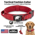 thumbnail image 2 of WAAYEEPAL Upgraded Tactical AirTag Dog Collar for Medium Large Dogs - Heavy Duty Adjustable with AirTag Holder (AirTag Not Included), 2 of 8